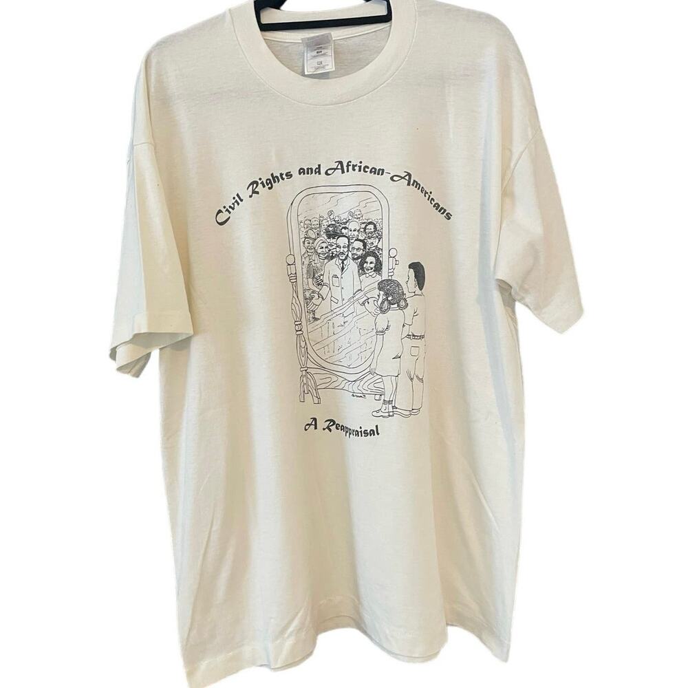 Vintage 90s Civil Rights African Americans MLK 1996 Single Stitch Shirt Adult XL